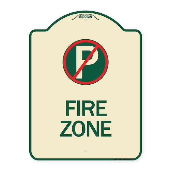 Signmission No Parking Symbol Heavy-Gauge Aluminum Architectural Sign, 24" x 18", TG-1824-24653 A-DES-TG-1824-24653 - main